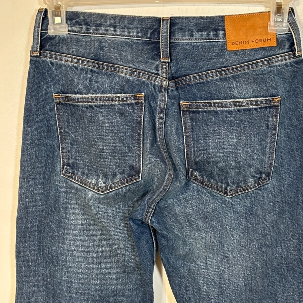 Denim Forum The Ex Boyfriend Jeans Women’s Size 24 Blue Button Fly Aritzia